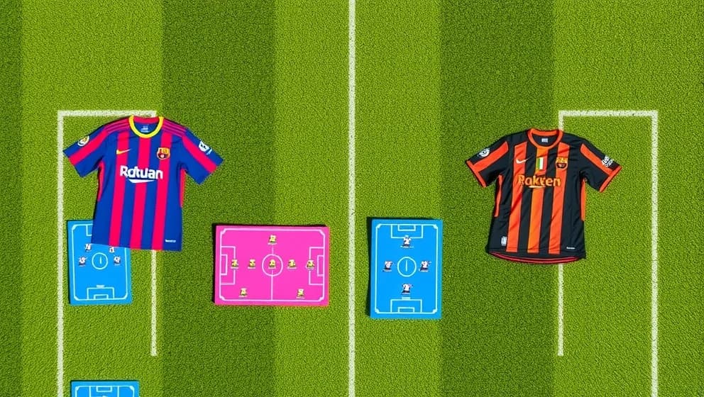 Barcelona mot Getafe laguppställning